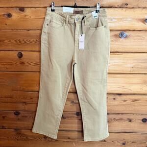 Judy Blue NWT Tan Khaki Straight Leg Jeans 7/28